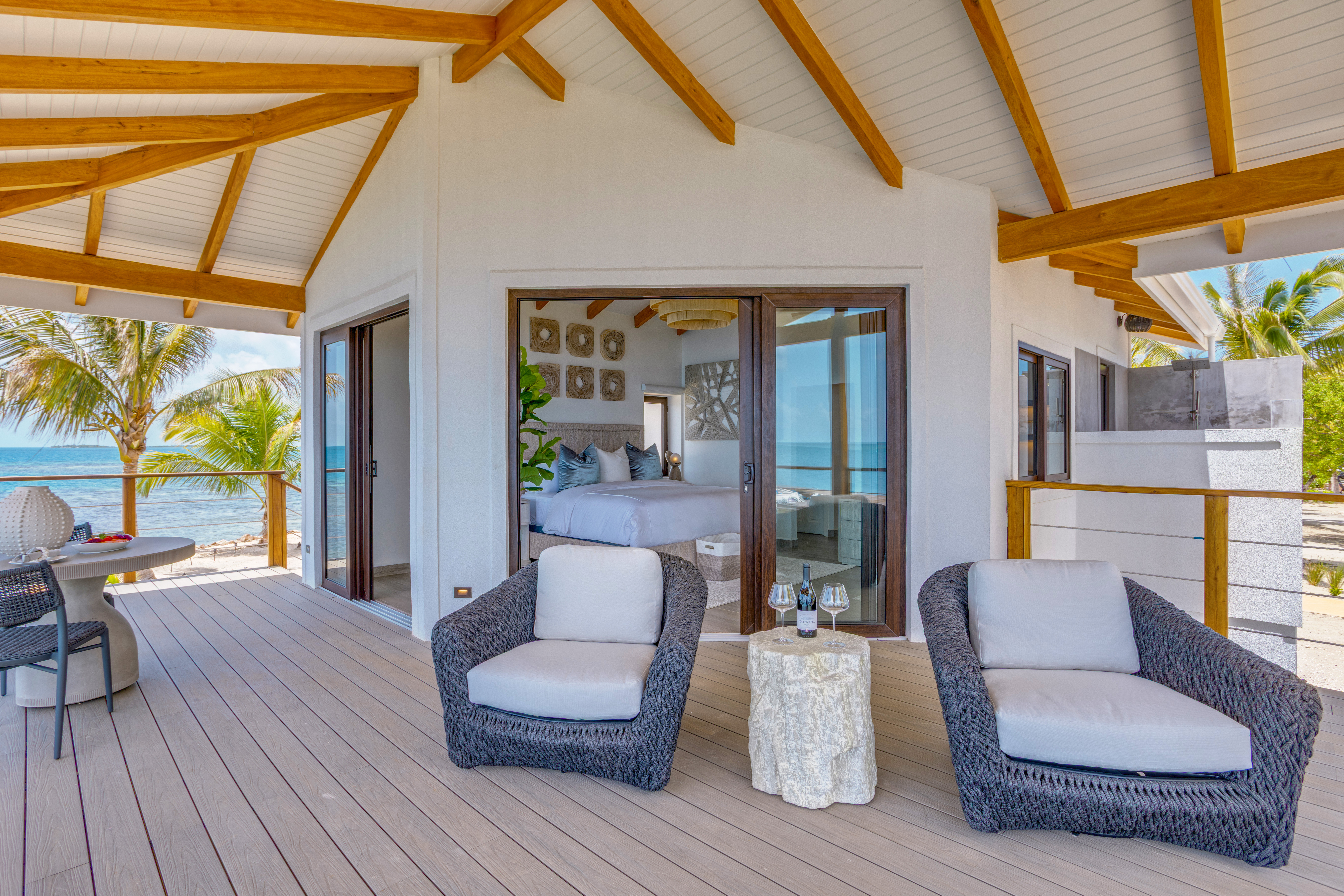Magenta private island resort Belize ocean front room with balcony and views Magenta private island resort Belize ocean front room with balcony and views